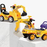 Kid Excavator Ride On Digger Toy Children Pretend Play Bulldozer Loader Car Gift