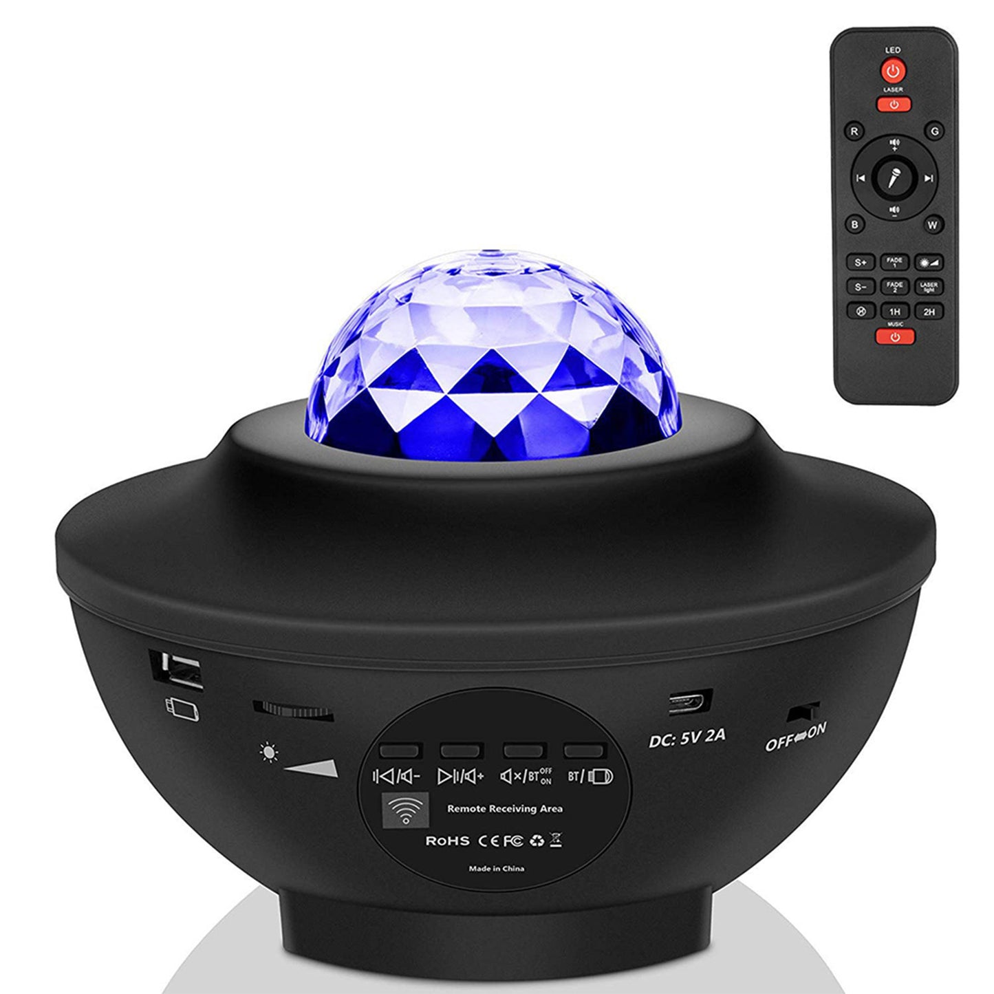 Led Galaxy Starry Night Light Projector Ocean Star Sky Party Baby Kids Room Lamp