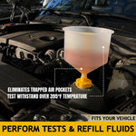 15Pcs Car Radiator Coolant Refill Funnel Kit Spill Proof Cooling System Tool