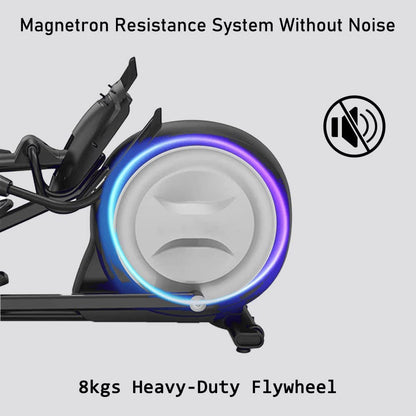 Sport Elliptical Cross Trainer 8Kg Flywheel Magnetic Brake 32 Resistance, Portable Folding Home Gym