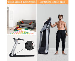 T20 Motorized Led Screen Running&Jogging Folding Portable Treadmill