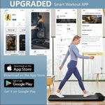 Sport C2 Foldable Portable Walking Pad Office Apartment Treadmill - Blue