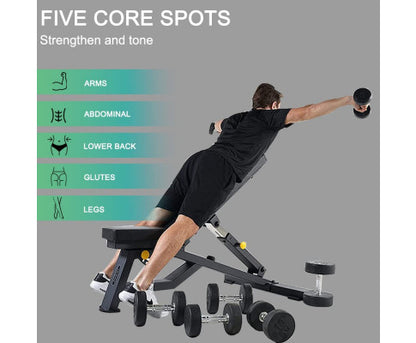 Heavy Duty Bench Foldable Adjustable Commercial Grade Capacity 450Kg