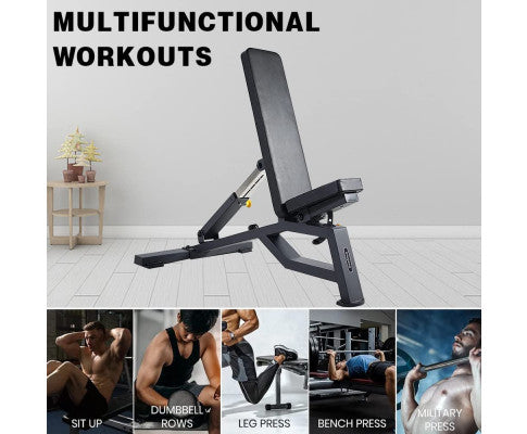 Heavy Duty Bench Foldable Adjustable Commercial Grade Capacity 450Kg