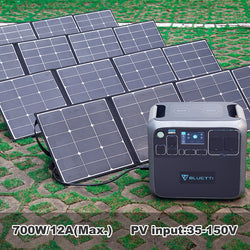 Portable Power Station Ac200P 2000Wh 2000W Solar Genrator For Van Home Emergency Outdoor Camping Explore - Black