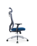 Ava - Office Chair (Grey & Blue) EK-OC-102-SQ
