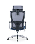 Ava - Office Chair (Grey & Blue) EK-OC-102-SQ