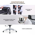 Byron - Office Chair (Silver) EK-OC-103-SQ / EK-OC-103-BST