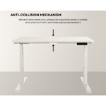 Adjustable Desk Riser Frame - Two Leg Stand (White) EK-DRF-102-DR