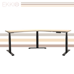 Adjustable Desk Riser Frame - Three Leg Stand (Black)EK-DRF-103-DR