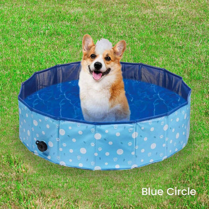 Pet Pool 120Cm*30Cm Xl Blue Circle