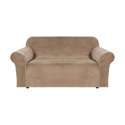 Velvet Sofa Cover 3 Seater (Blush Brown) HM-SF-107-RD