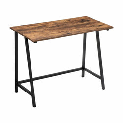 Computer Desk Rustic Brown and Black LWD40X