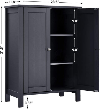 Floor Cabinet with 2 Doors Gray BCB60GY