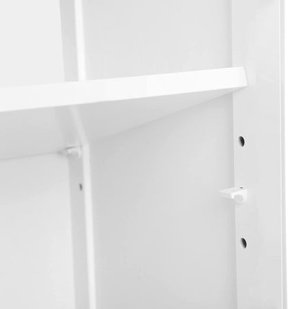 Floor Cabinet with Shelf and 2 Doors White BBC40WT