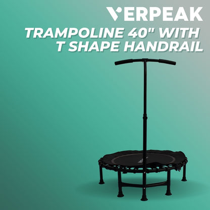 Fitness Trampoline 40" with T shape handrail VP-TP-101-JDI