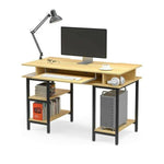 Book Storage Computer Table Desk Student Study Home Office Workstation With Bookshelf