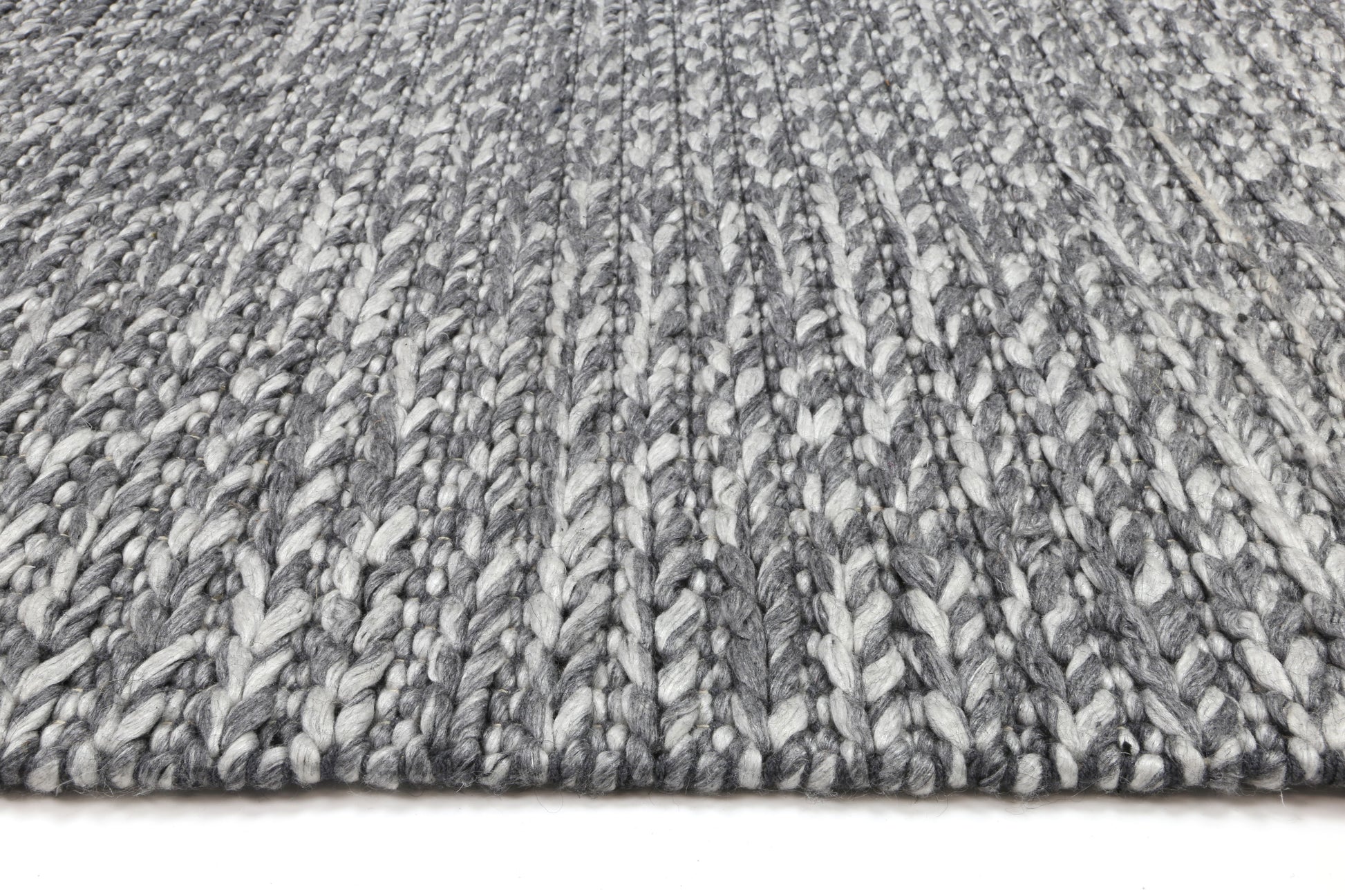 Cue Charcoal Wool Blend Rug 160x230cm
