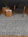 Cue Charcoal Wool Blend Rug 160x230cm