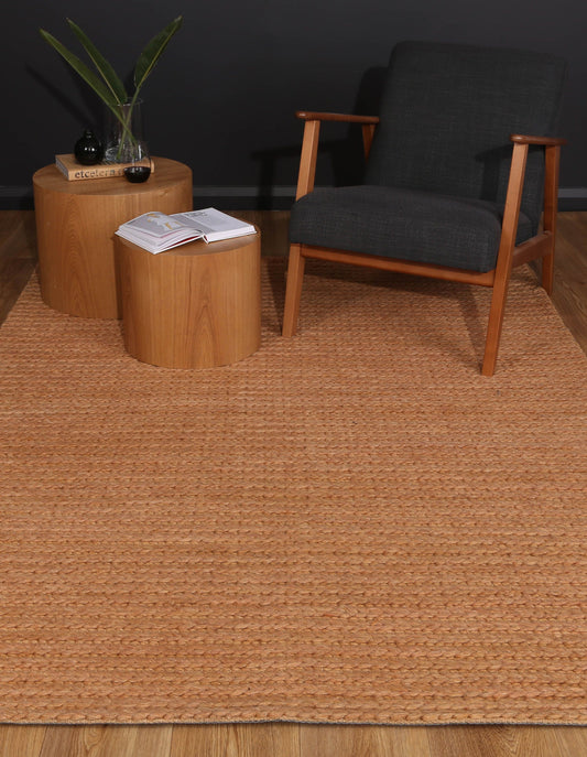 Cue Copper Wool Blend Rug 160x230cm