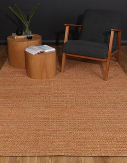 Cue Copper Wool Blend Rug 160x230cm