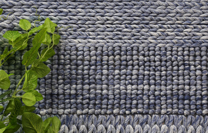 Grace Blue Wool Blend Rug 160x230cm