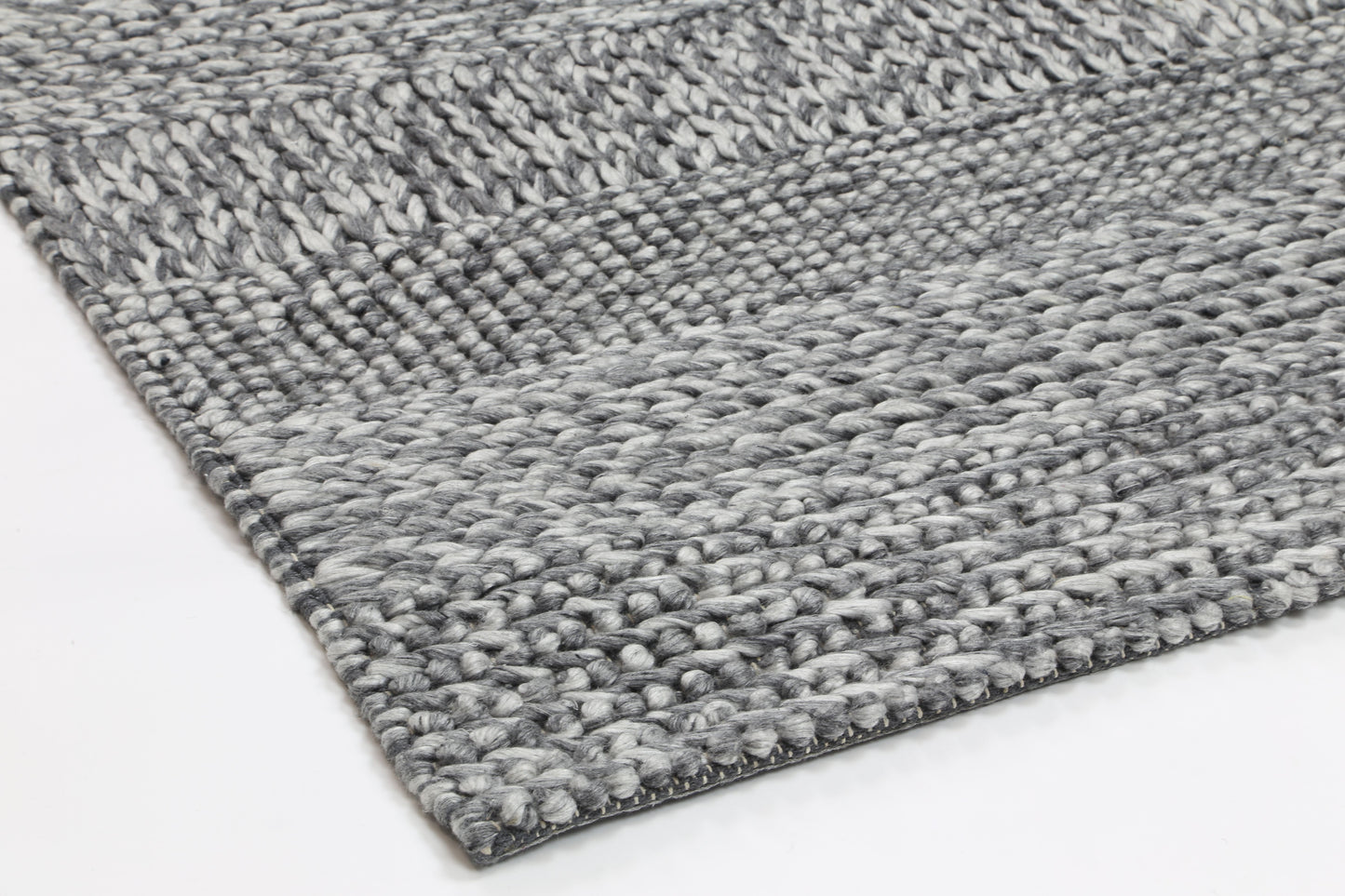 Grace Charcoal Wool Blend Rug 160x230cm