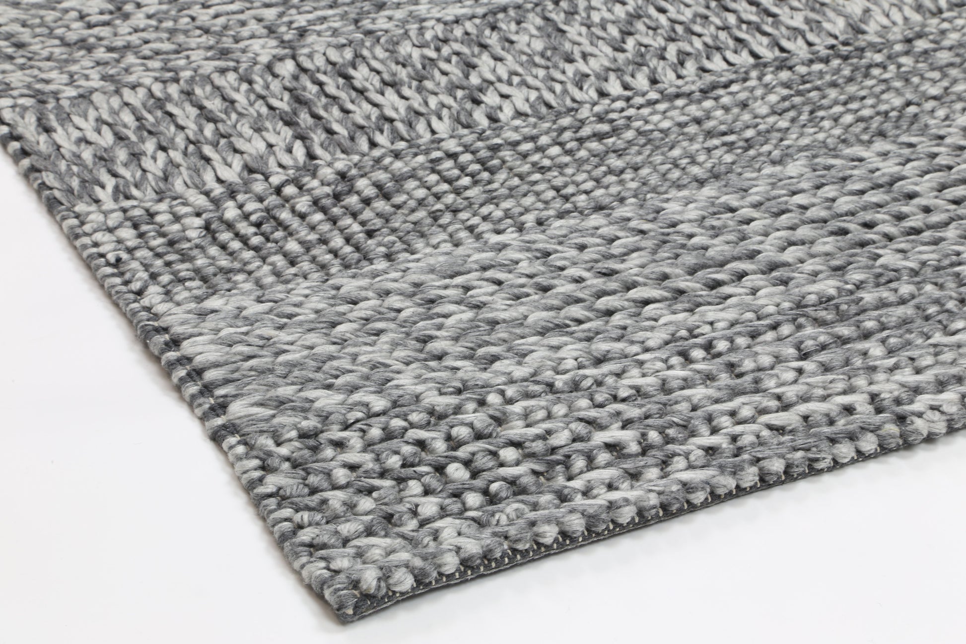 Grace Charcoal Wool Blend Rug 160x230cm
