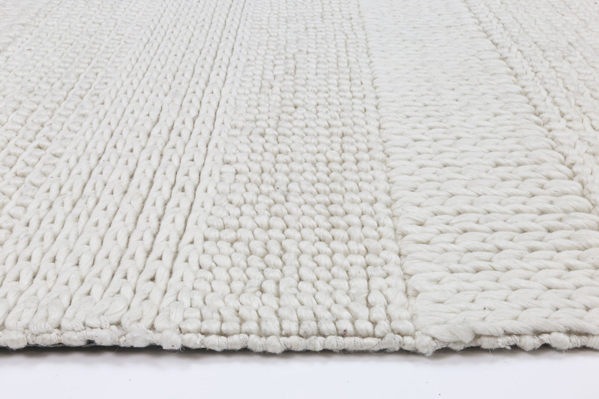 Grace White Wool Blend Rug 160x230cm
