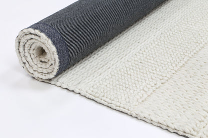 Grace White Wool Blend Rug 160x230cm