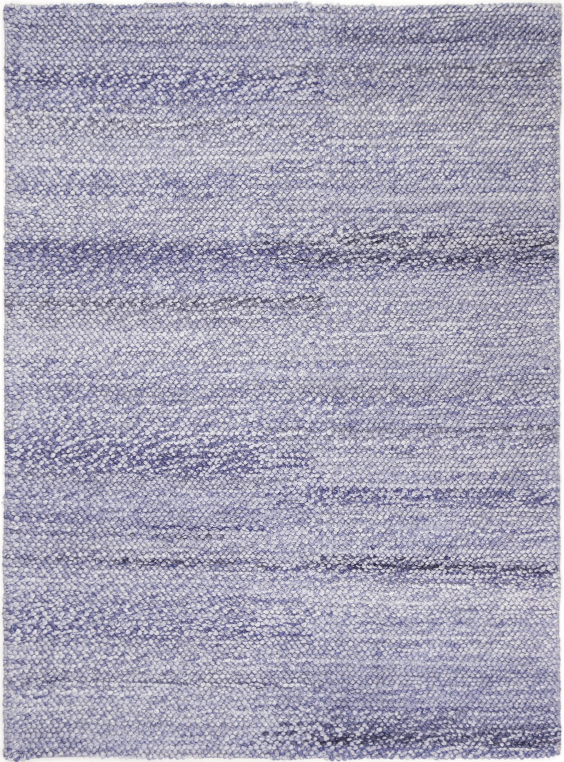 Loopy Blue Wool Blend Rug 160x230cm