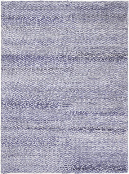 Loopy Blue Wool Blend Rug 160x230cm