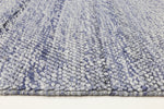 Loopy Blue Wool Blend Rug 160x230cm