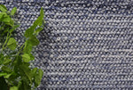 Loopy Blue Wool Blend Rug 160x230cm