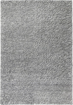 Loopy Charcoal Wool Blend Rug 160x230cm