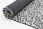 Loopy Charcoal Wool Blend Rug 160x230cm
