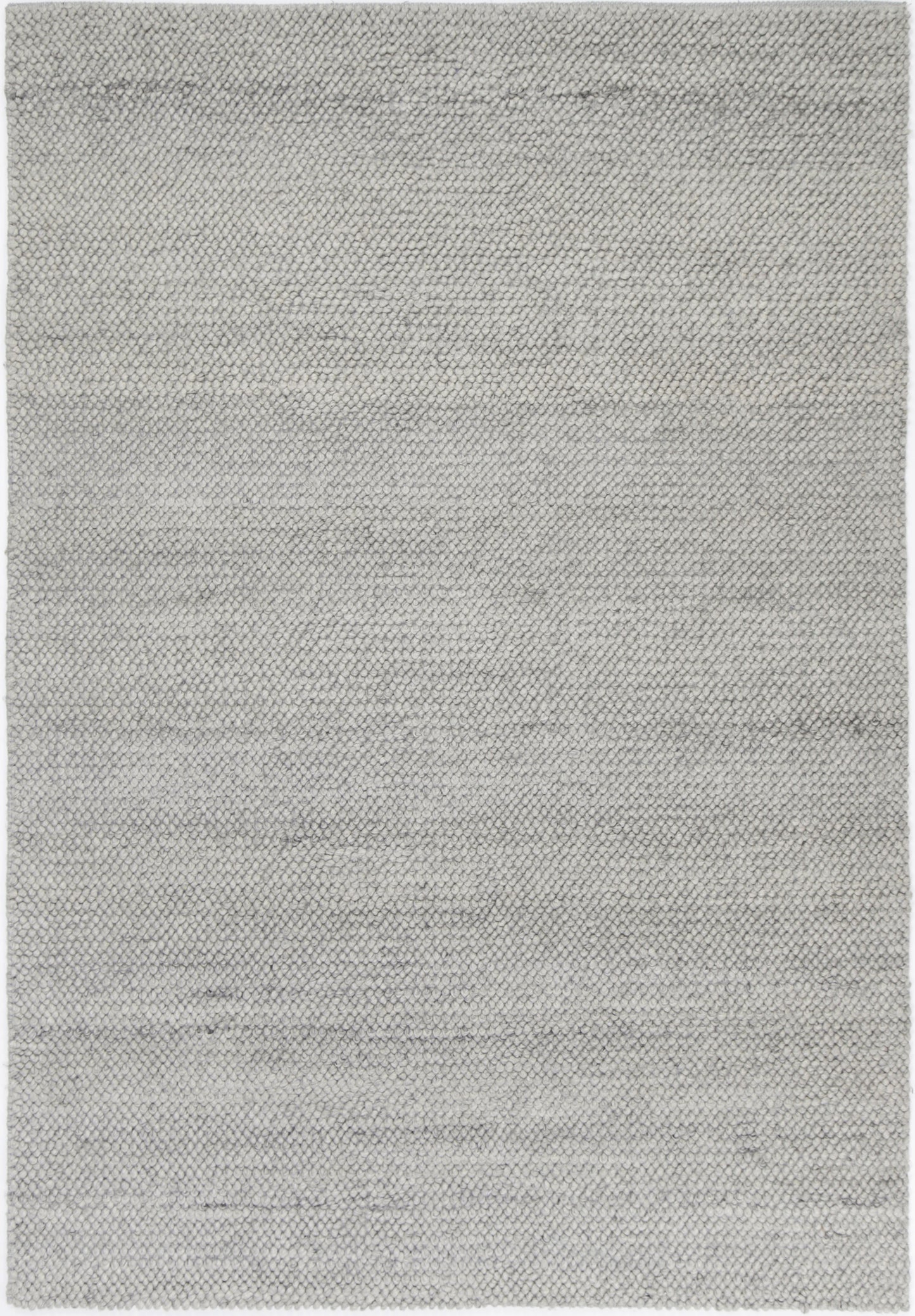 Loopy Grey Wool Blend Rug 160x230cm