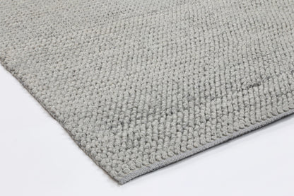 Loopy Grey Wool Blend Rug 160x230cm
