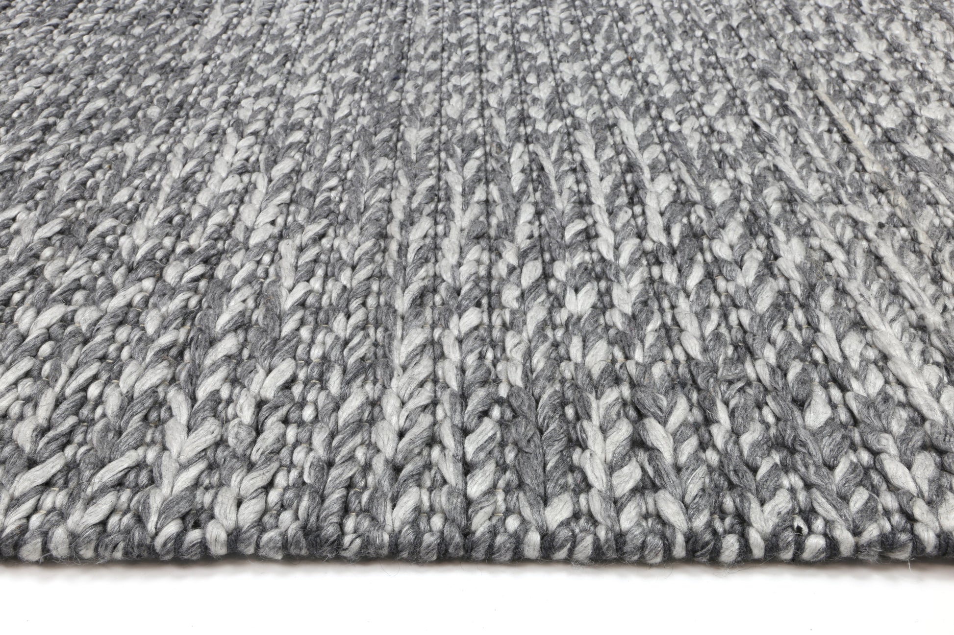 Cue Charcoal Wool Blend Rug 200x290cm