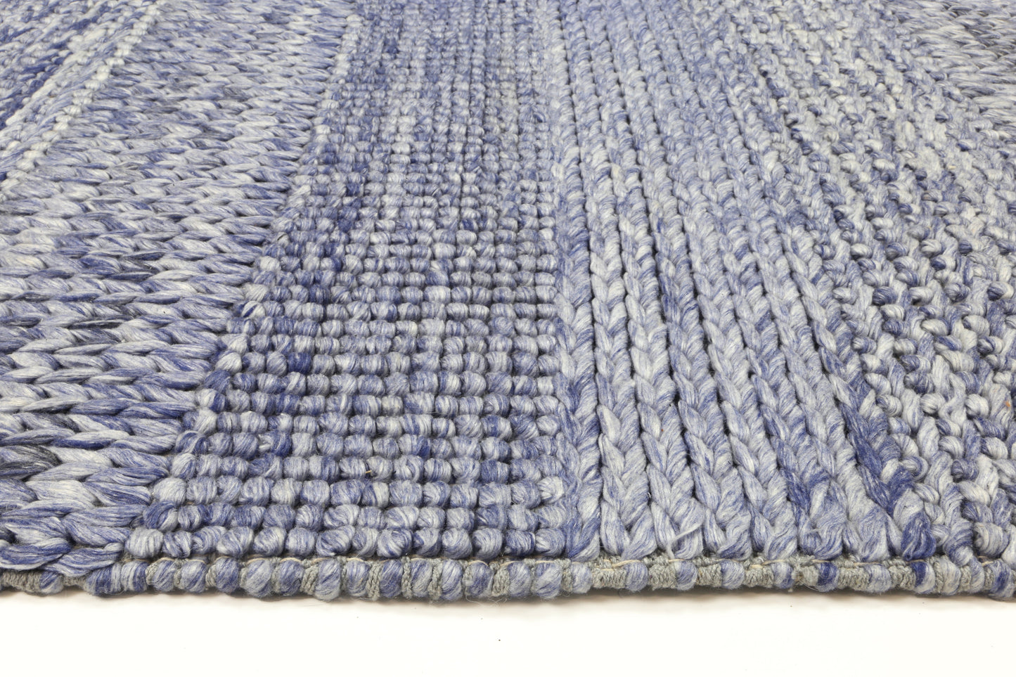 Grace Blue Wool Blend Rug 200x290cm