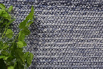 Loopy Blue Wool Blend Rug 200x290cm