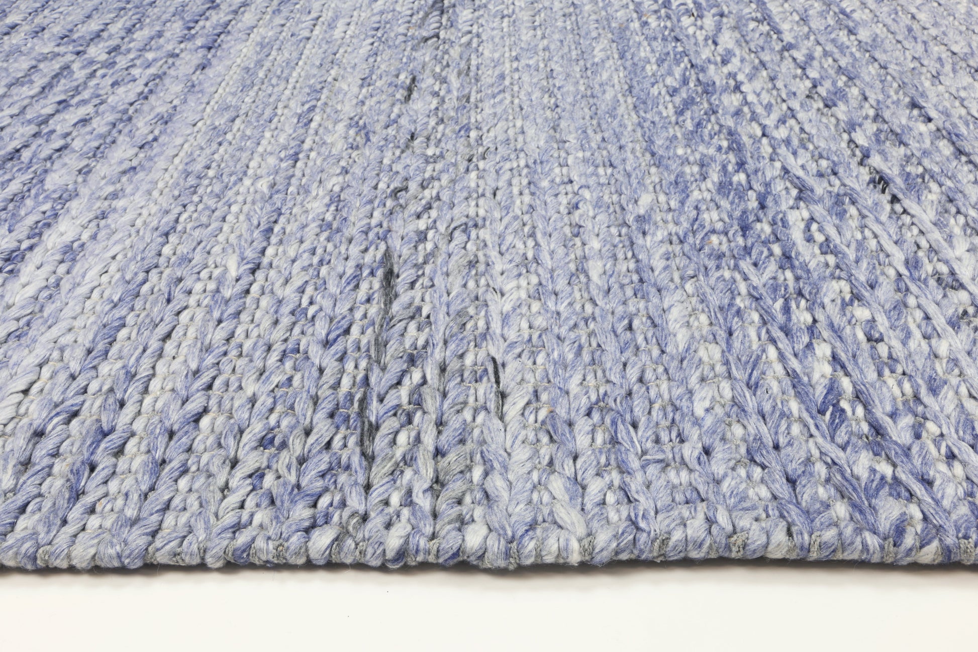 Cue Blue Wool Blend Rug 240x330cm