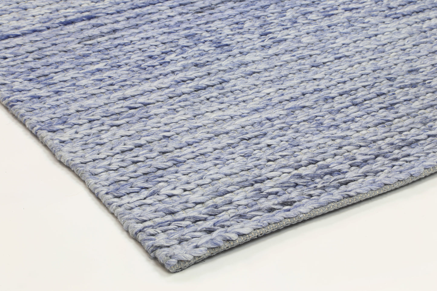Cue Blue Wool Blend Rug 240x330cm
