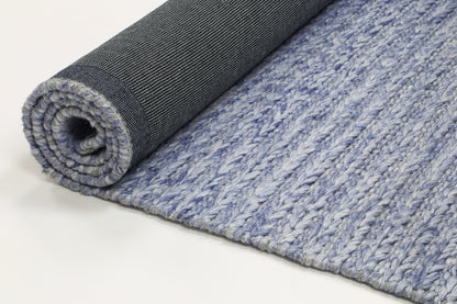 Cue Blue Wool Blend Rug 240x330cm
