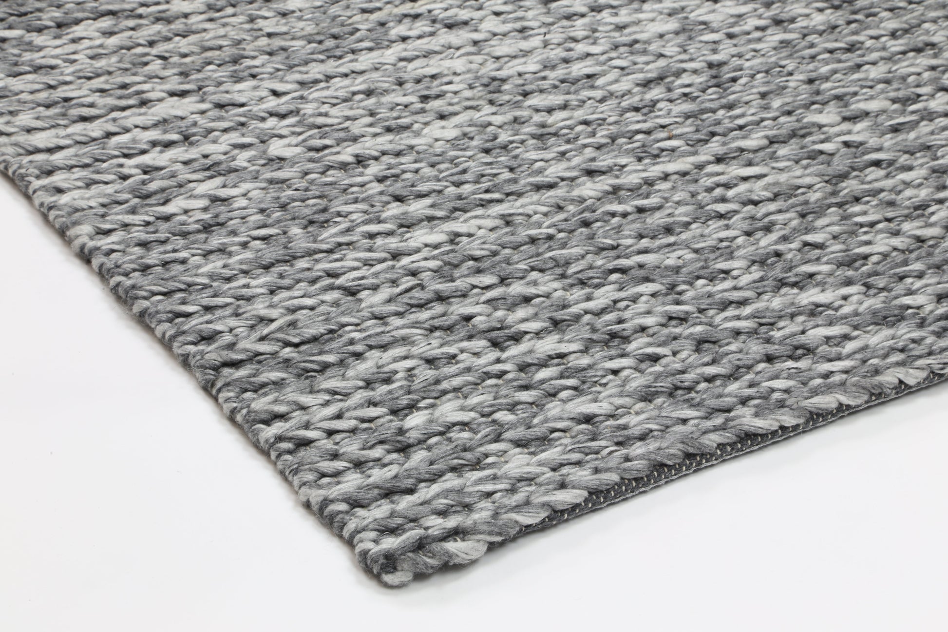 Cue Charcoal Wool Blend Rug 240x330cm