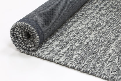 Cue Charcoal Wool Blend Rug 240x330cm