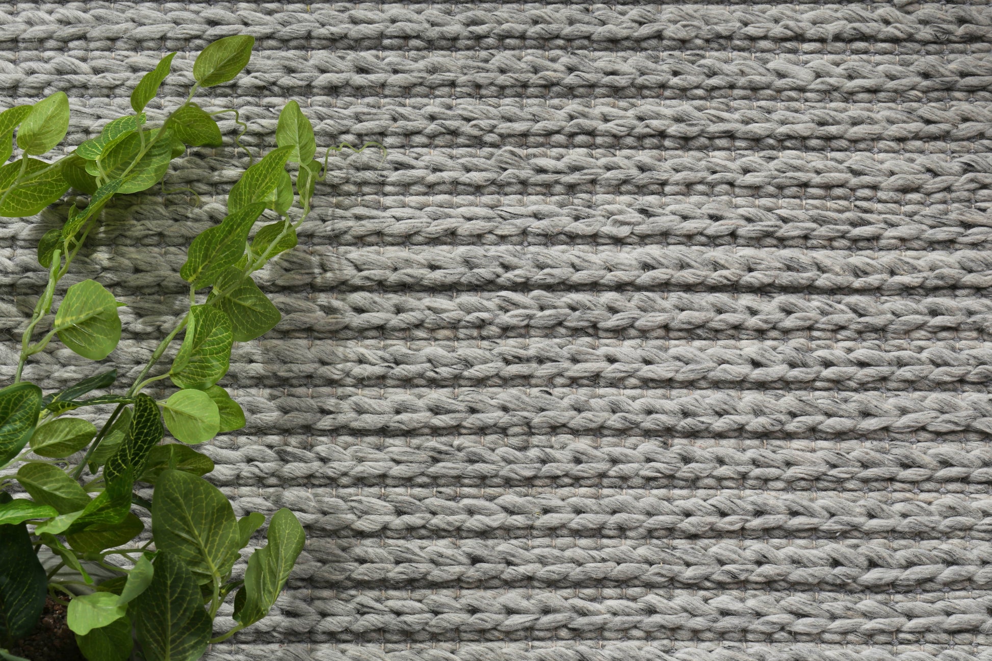 Cue Grey Wool Blend Rug 240x330cm