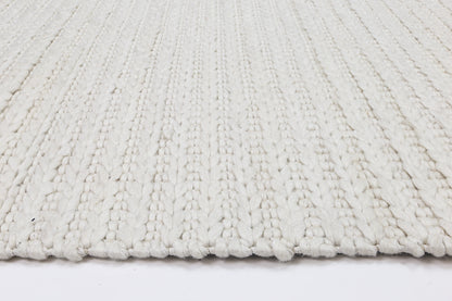 Cue White Wool Blend Rug 240x330cm