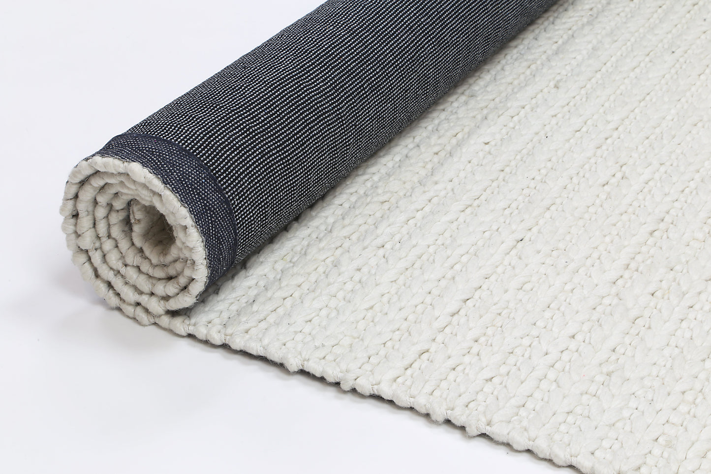 Cue White Wool Blend Rug 240x330cm