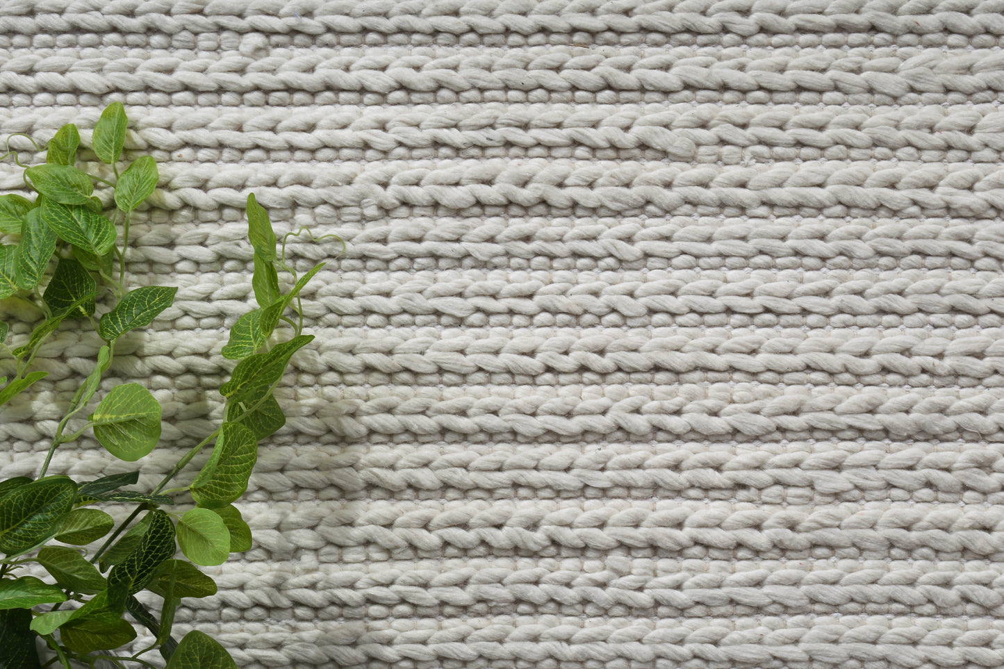 Cue White Wool Blend Rug 240x330cm